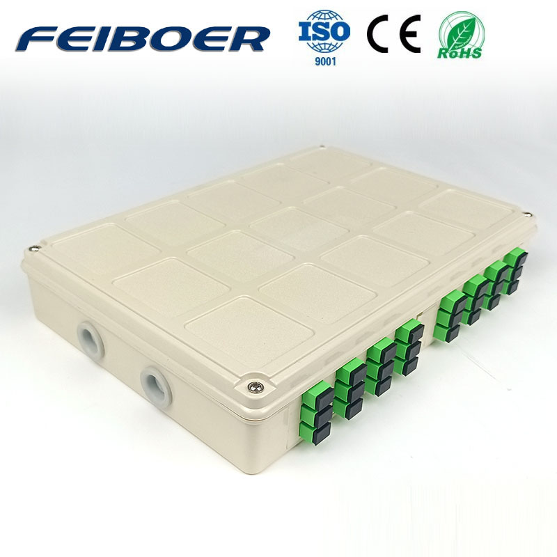 Adapter Outdoor Waterproof FTTH Mini 24 Core Fiber Optic Termination Box Optical Splitter