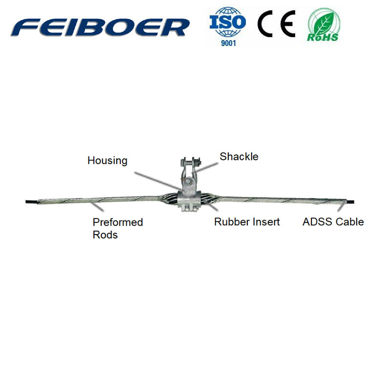 Middle Short Span Suspension Clamp for ADSS Cable