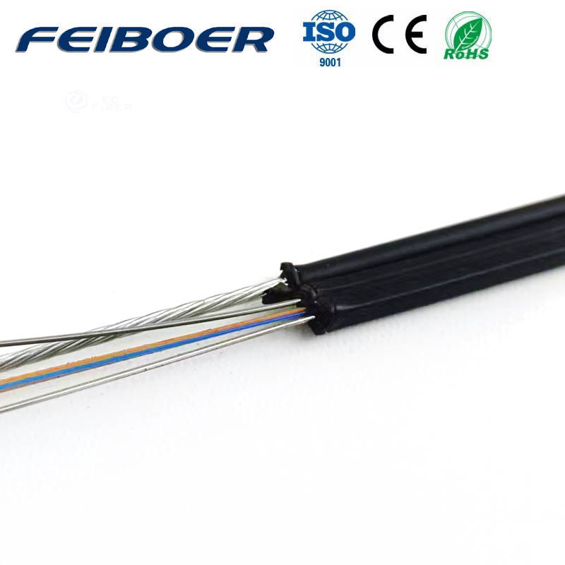 FTTH Fiber Cable Bow Type With Steel Wire Distribution Drop Cable