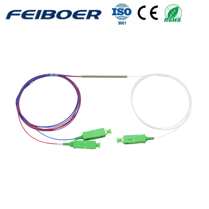 Fbt fiber optic splitter single window