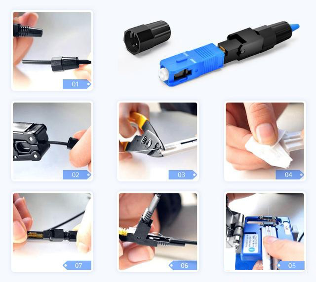 What is the difference between fiber optic quick connectors and cold splices?