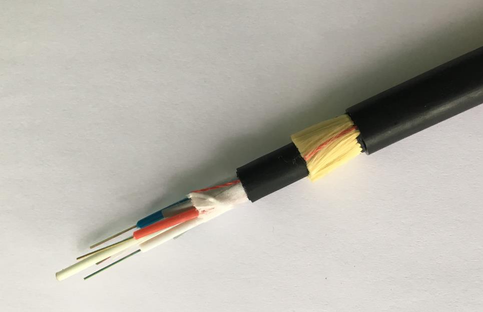 Water Resistant 48 Core 500m Span OFC ADSS Fiber Optic Cable