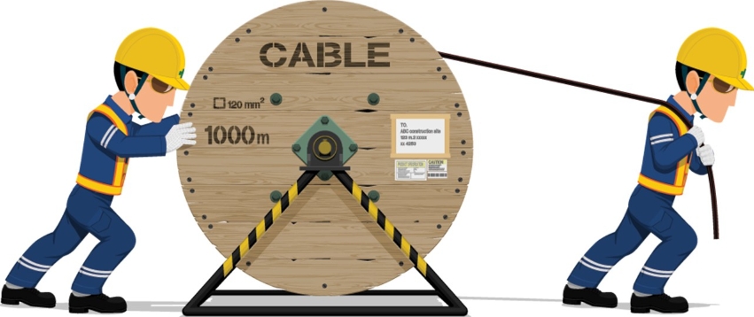 How is fiber optic cable installed